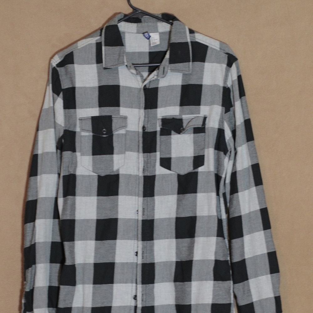 " Divided " Flannel Button Up